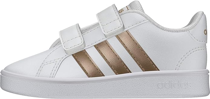 adidas grand court i scarpe white pink kids