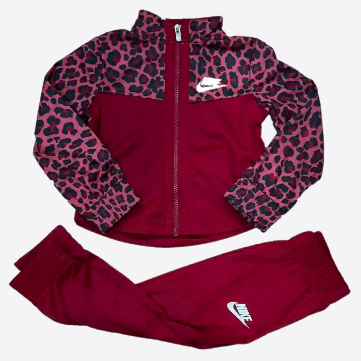 nike leopard tracksuit pomegranate kids