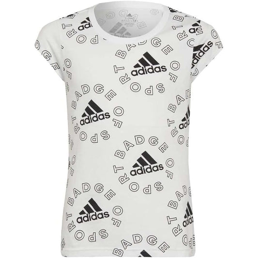 Adidas logo  t-shirt white kids