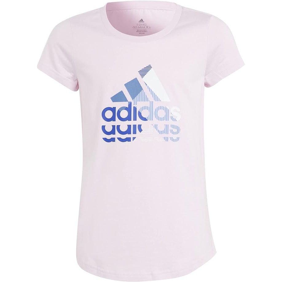 adidas graphic tee pink kids