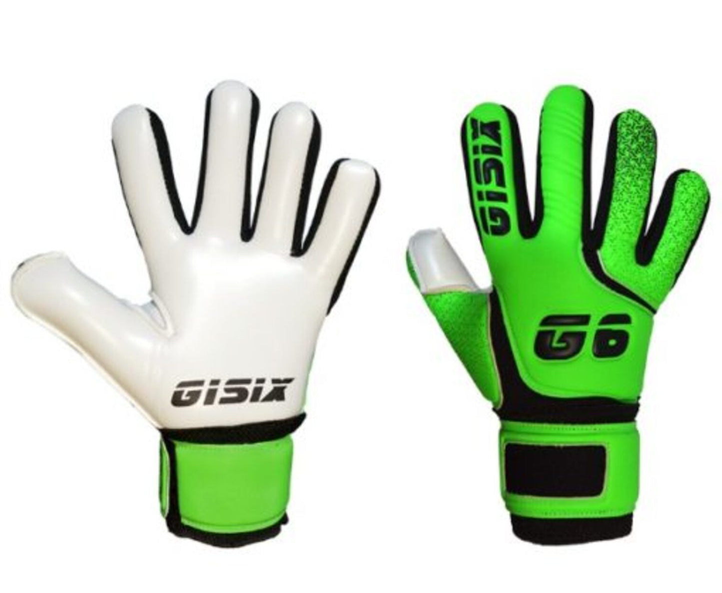 gisix neon jr fluo guanti da portiere kids