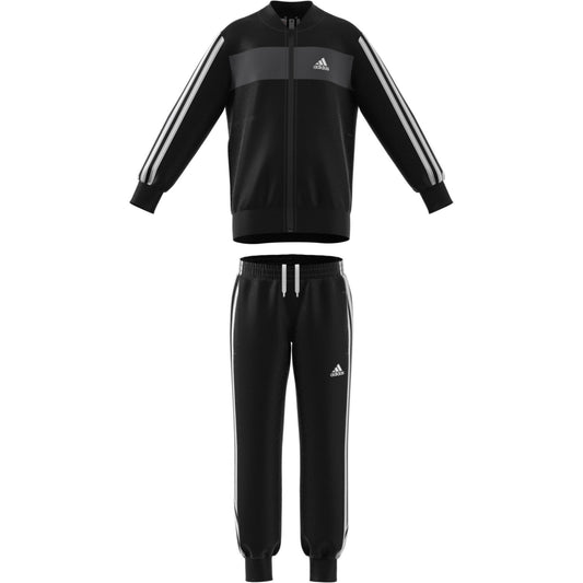 Adidas tuta 3 stripes black kids