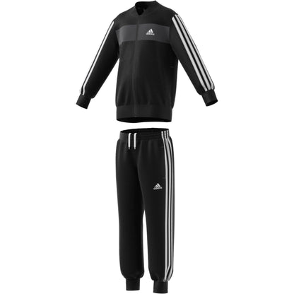 Adidas tuta 3 stripes black kids