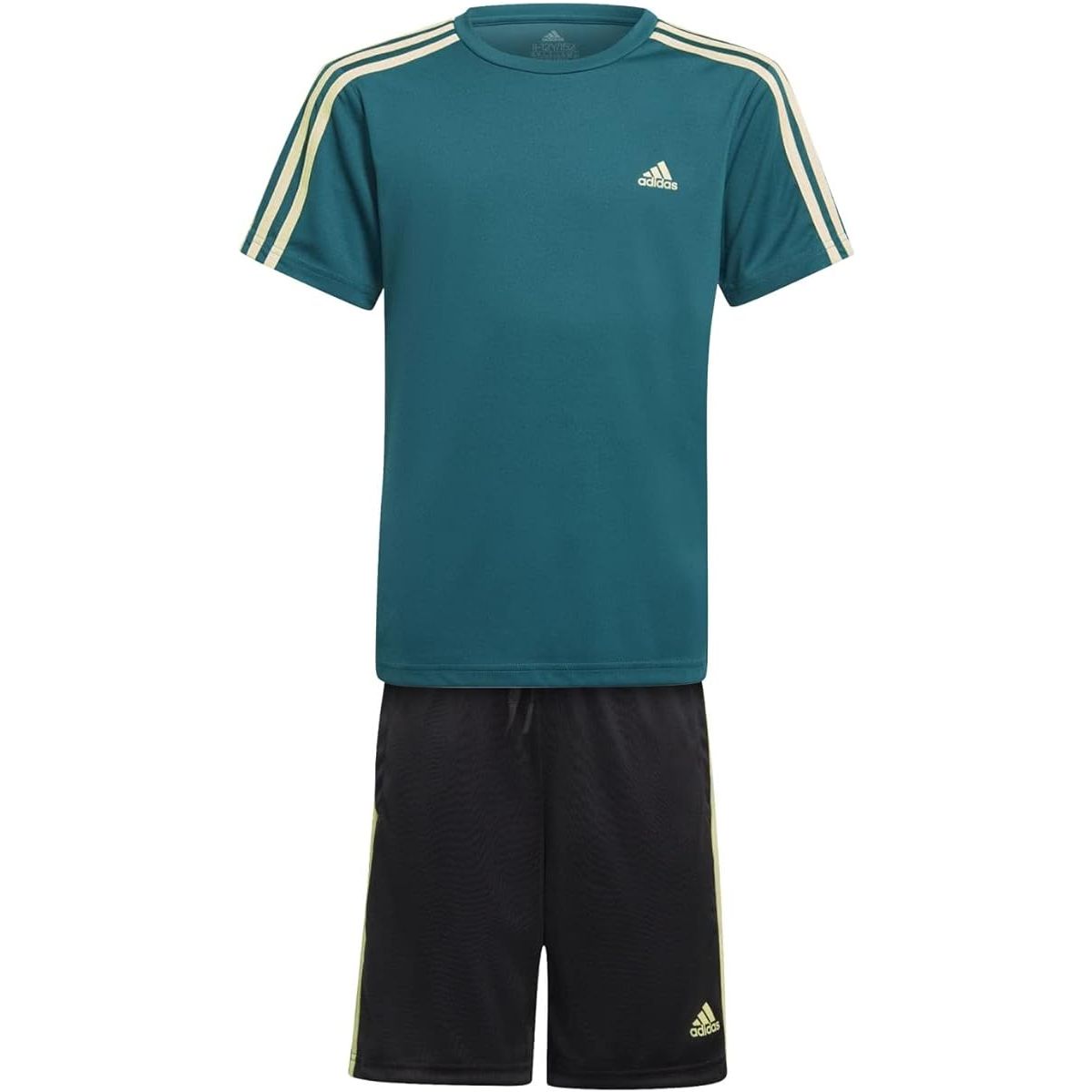 adidas b 3s t set  completo verde nero kids