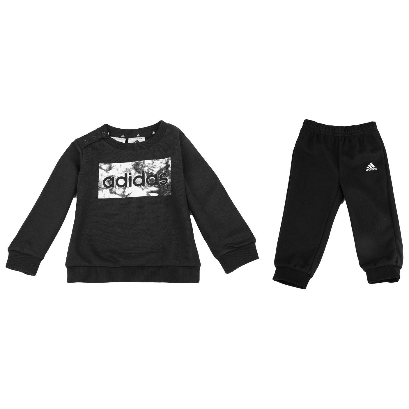 adidas completo essentials sweatshirt and pants black kids