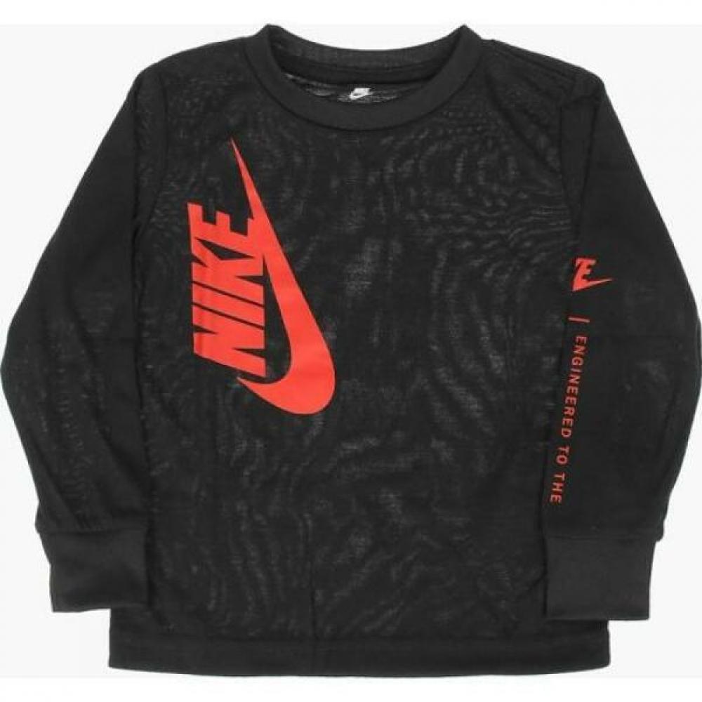 nike amplify long sleeves tee black kids