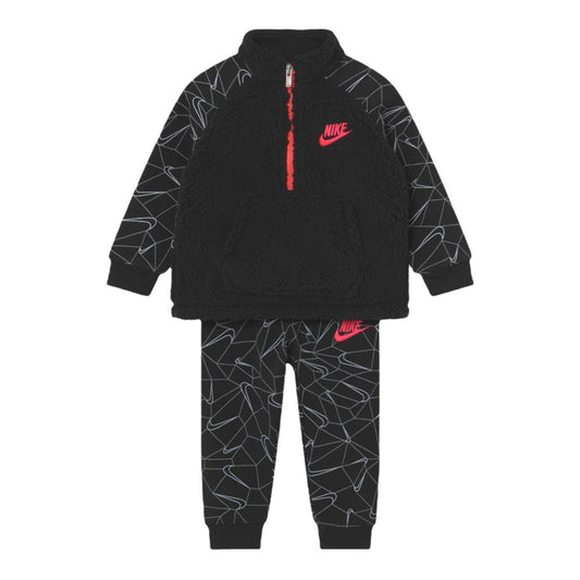 Nike TUTA SPORTSWEAR PRINT NEONATO – NERA/ROSA kids