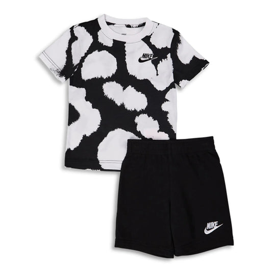 Nike Sportswear Con Stampa All Over Dot Tute black white kids