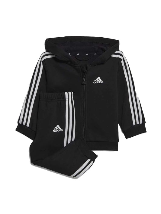 ADIDAS Completo tuta Essentials Full-Zip Hooded Jogger set Nero Regular Fit kids