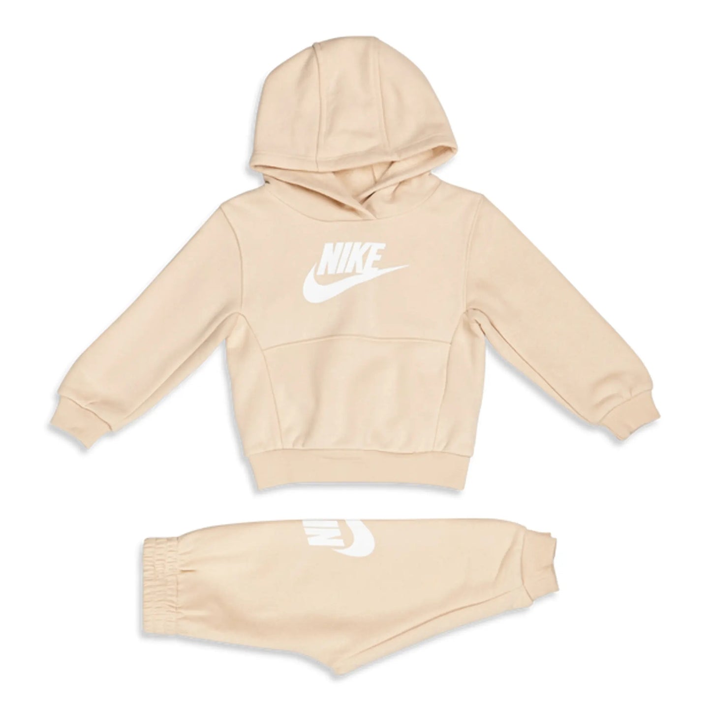 nike club fleece set tuta beige kids