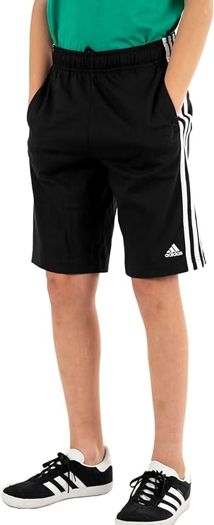 adidas short essentials 3-stripes knit black kids