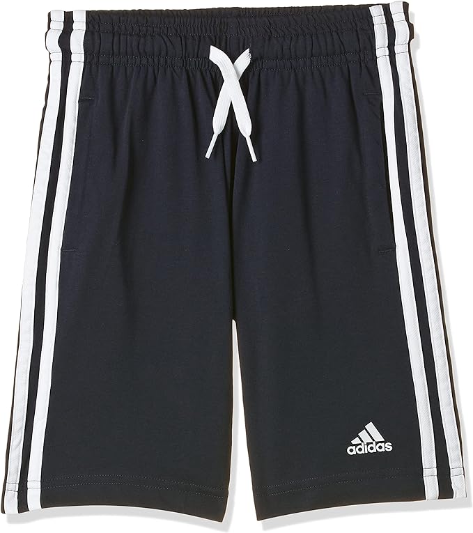 adidas short essentials 3-stripes knit blu kids