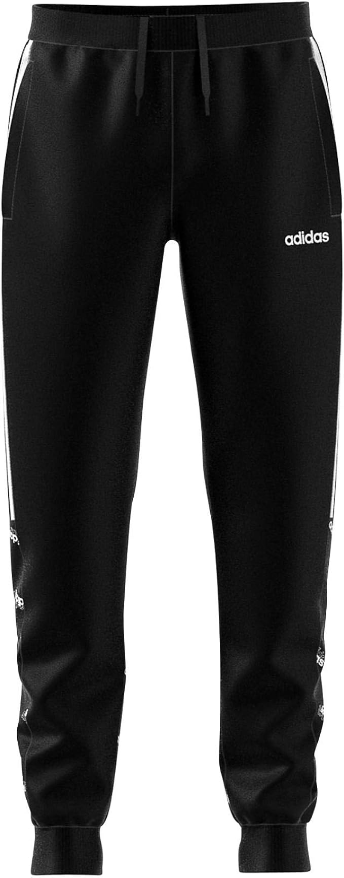 adidas yb fav pnt pantaloni black logo kids