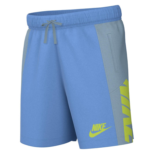 Nike Amplify shhort azzurro kids