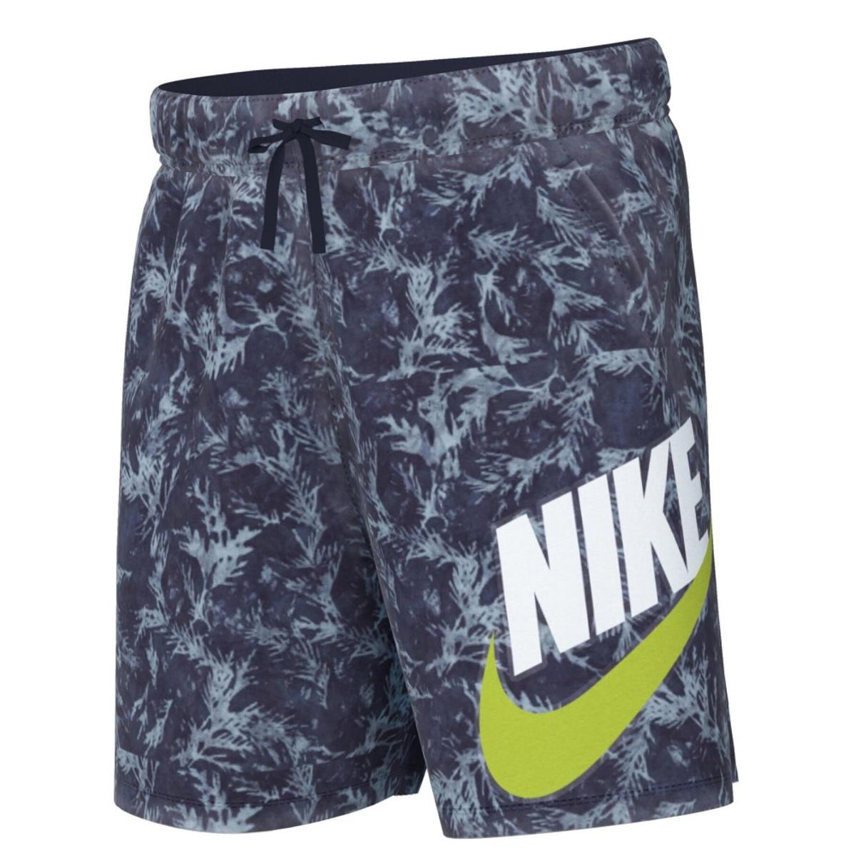 nike short printed blu kids