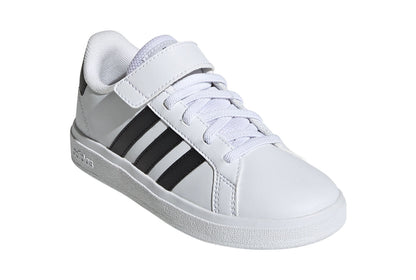 Adidas SCARPE GRAND COURT ELASTIC LACE AND TOP STRAP white kids