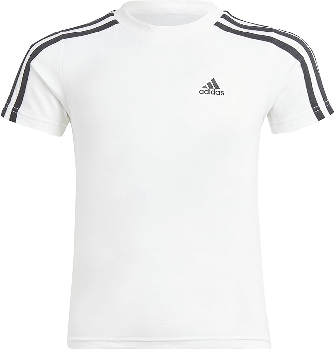 adidas t-shirt essentials 3-stripes white kids