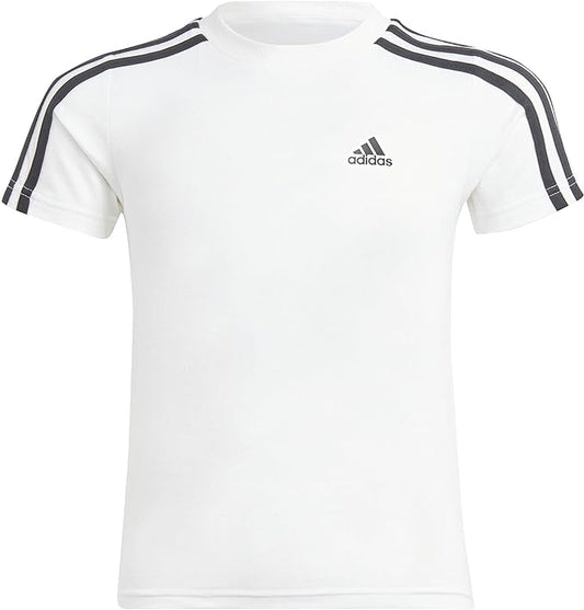 Adidas T-SHIRT ESSENTIALS 3-STRIPES white kids