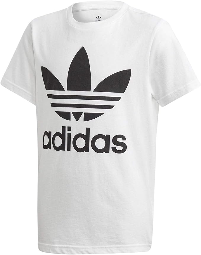 adidas trefoil tee white kids