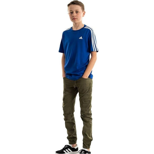 Adidas T-shirt Essentials 3-Stripes Cotton blu kids