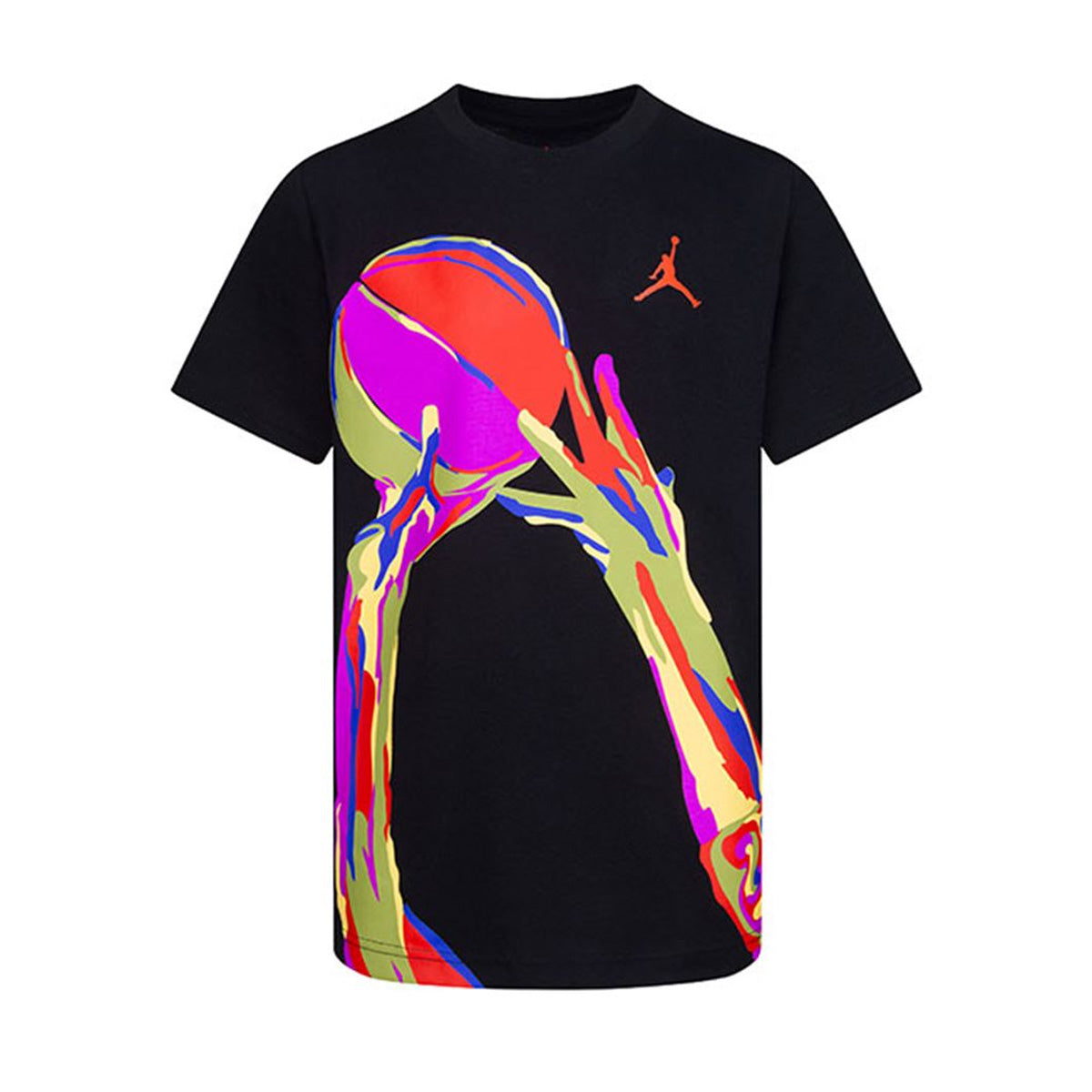 jordan t-shirt air form nero kids