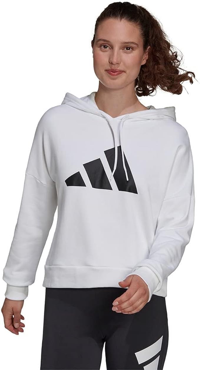 adidas sportswear future icons hoodie white donna