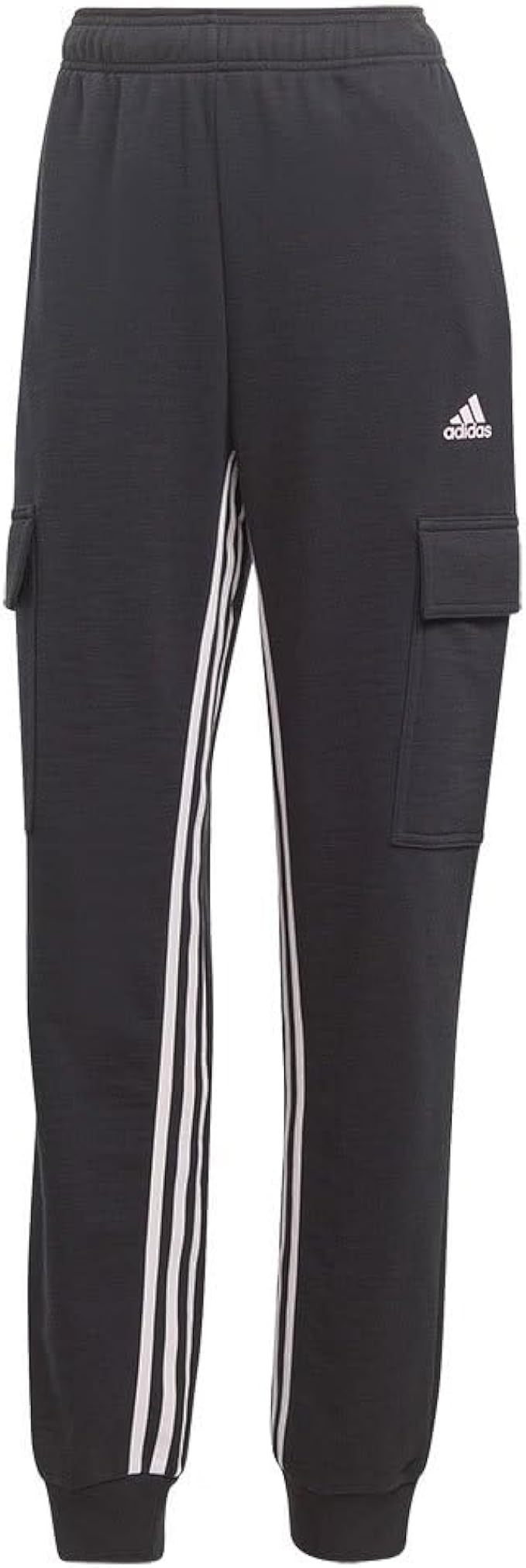 adidas dance 3-stripes high-waisted tapered cargo pants nero donna