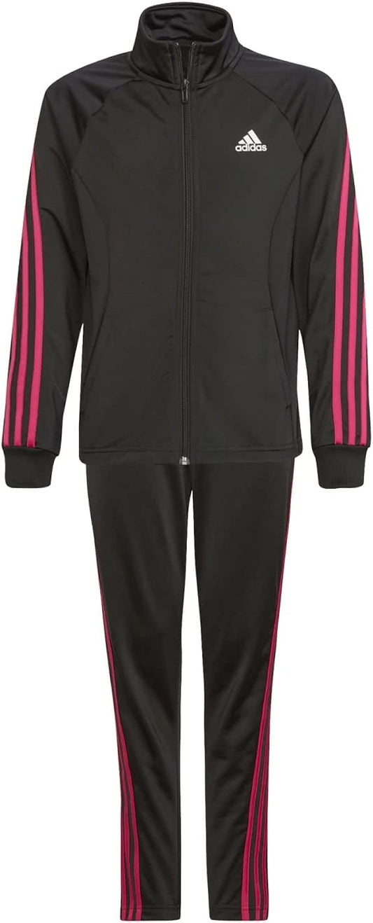 ADIDAS TEAM POLYESTER REGULAR 3-STRIPES TRACKSUIT black kids