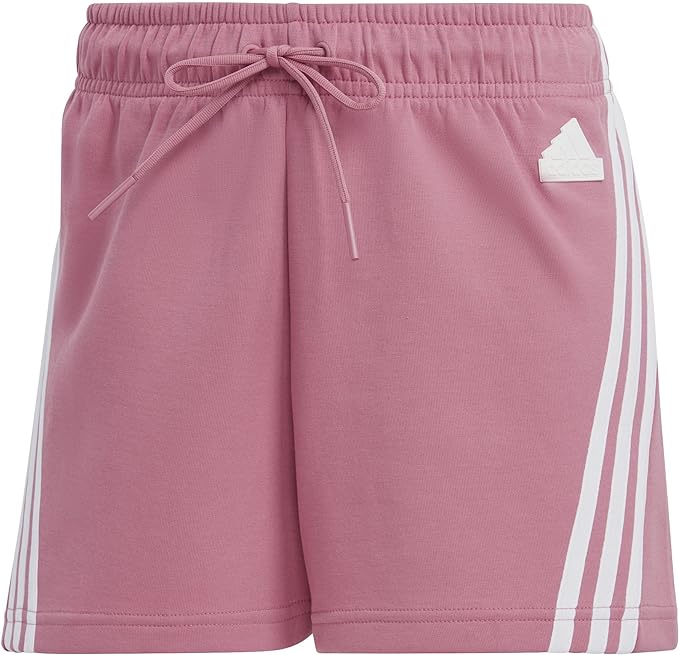 adidas pantaloncini sportivi future icons 3-stripes shorts pink donna