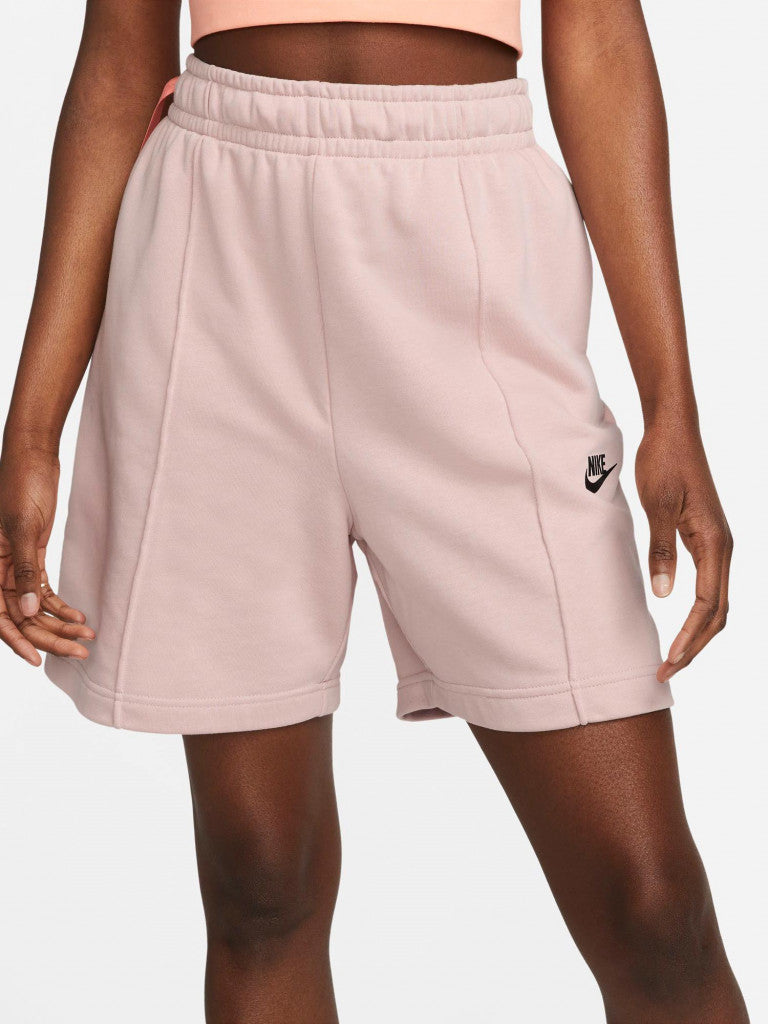 nike short nsw ft flc hr shrt dnc rosa donna