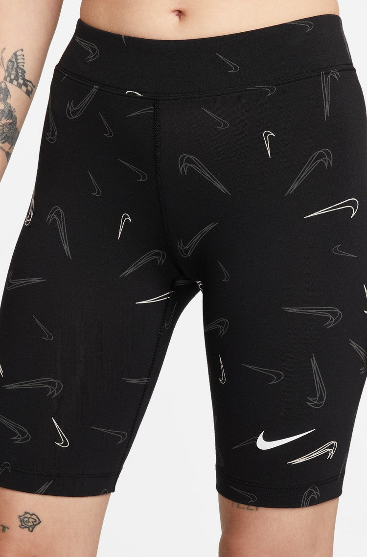 nike printed dance shorts black donna