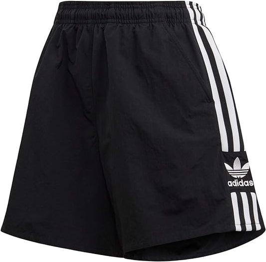 Adidas short 3 stripes black donna