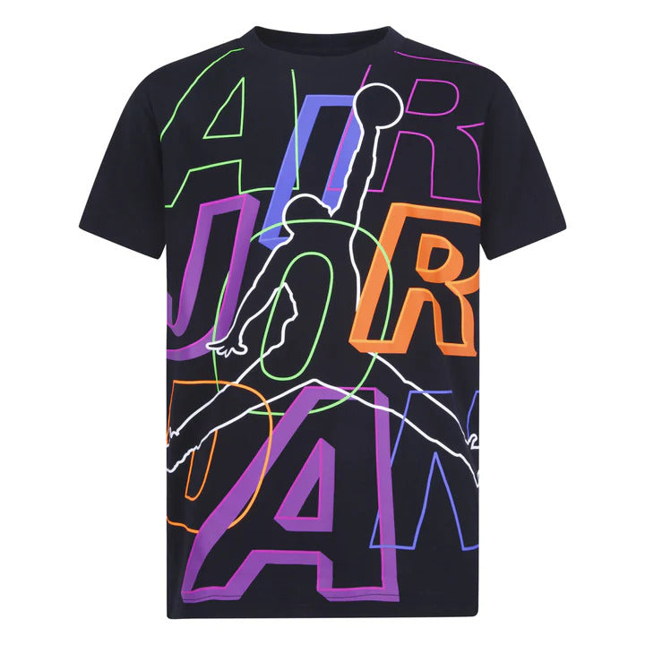 jordan t-shirt jm locked nero kids