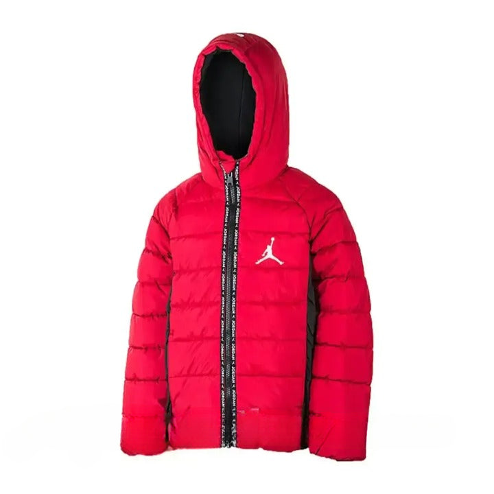 jordan piumino faux down jacket red kids