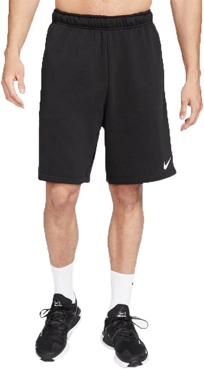 nike dry shorts fitness dri-fit in fleece black