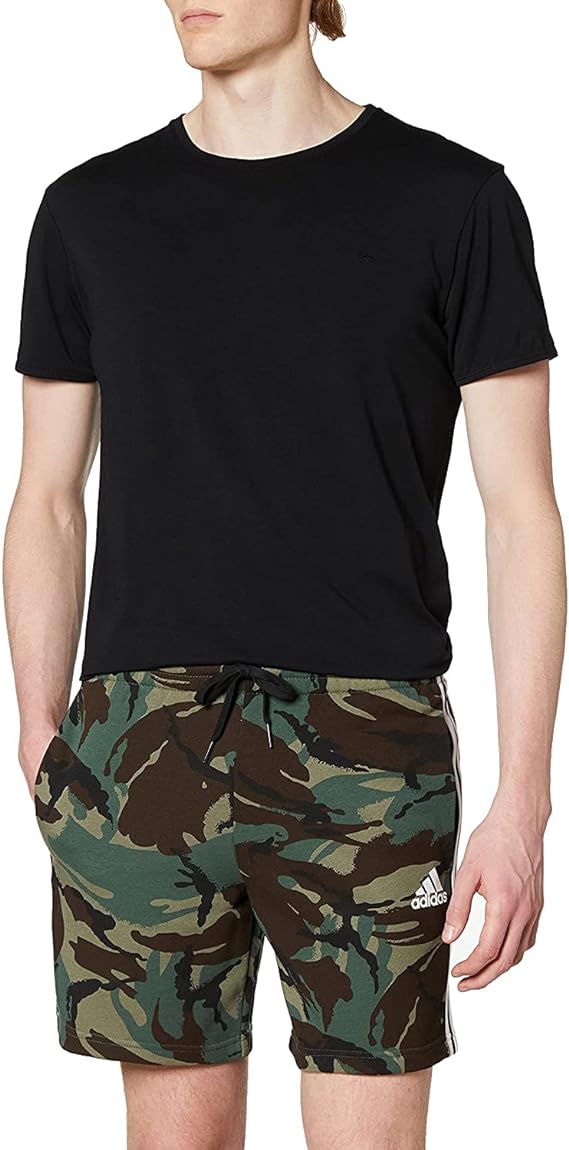 adidas essentials french terry camouflage shorts uomo