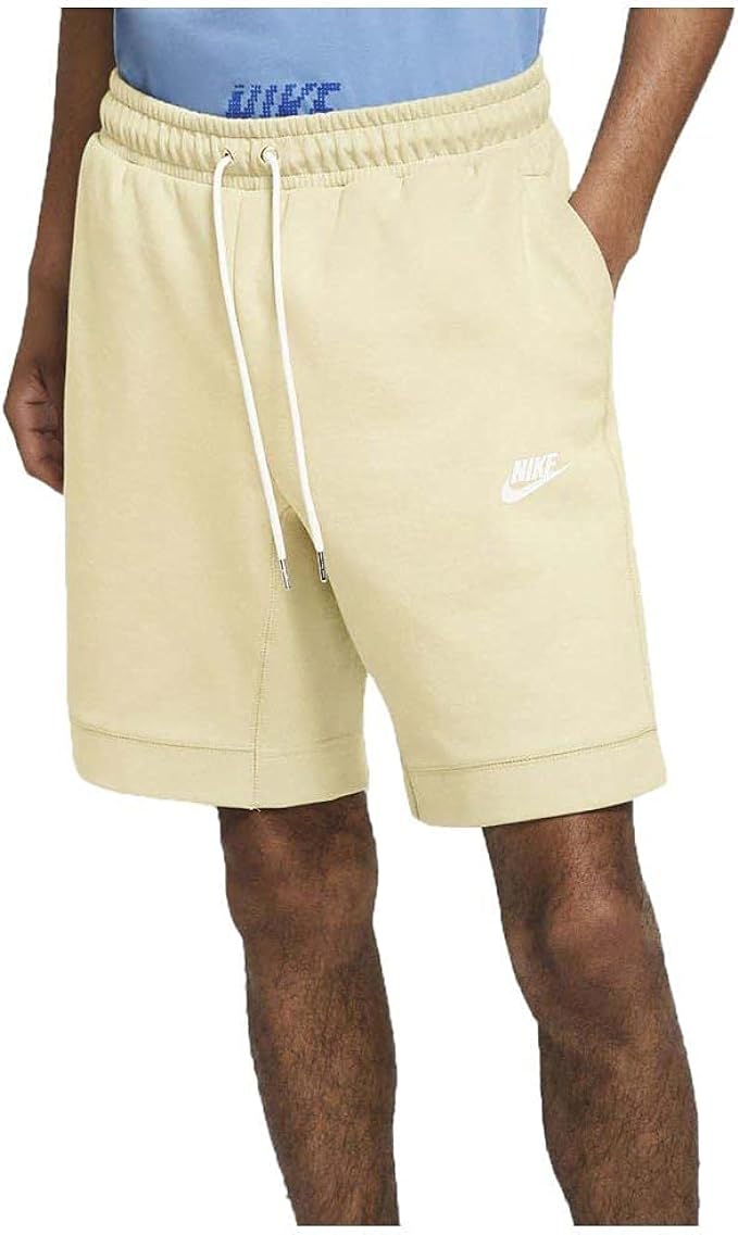 nike sportswear men's fleece shorts ice silver uomo