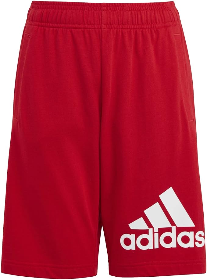 adidas  shorts essentials big logo cotton red kids