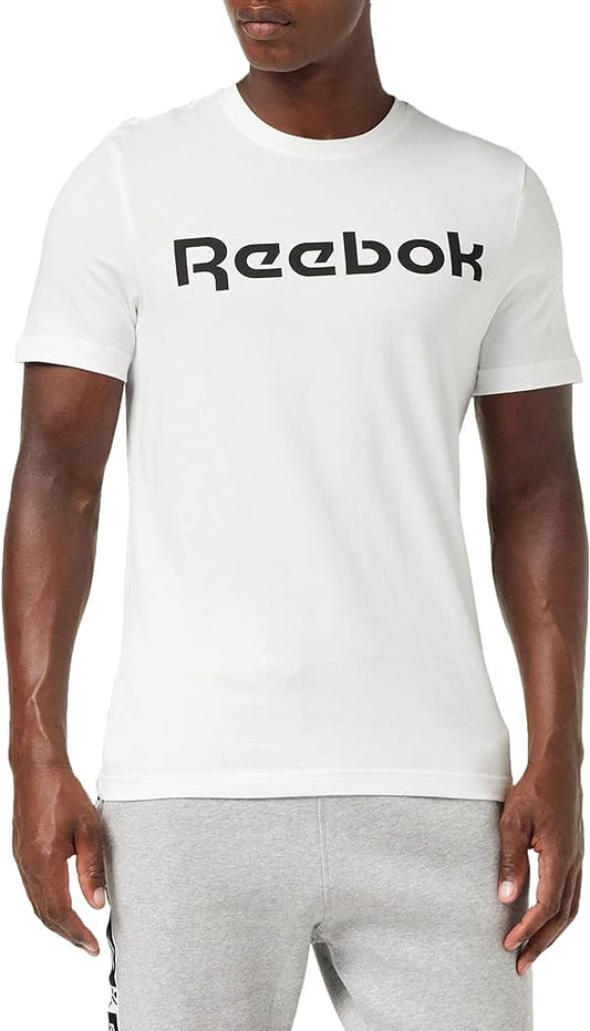 Reebok Graphic Series Linear Logo t-shirt bianca