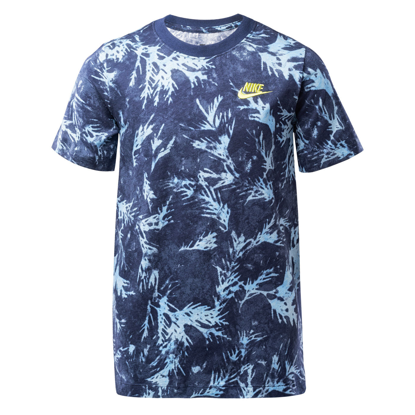 nike b nsw tee camo blu kids