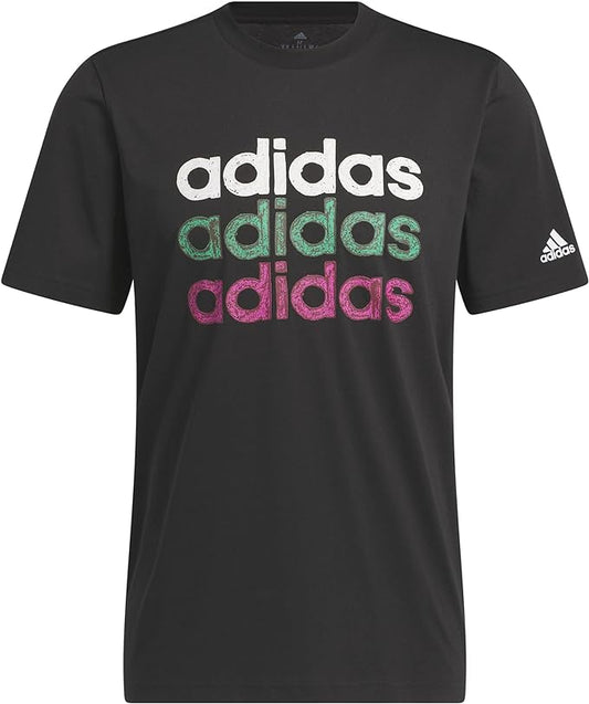 Adidas  T-shirt Multi Linear Sportswear Graphic T-Shirt nera uomo