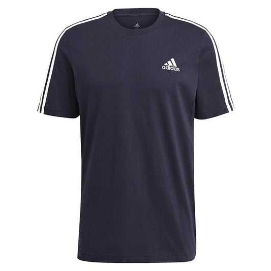 Adidas essential 3-stripes Tshirt blu uomo