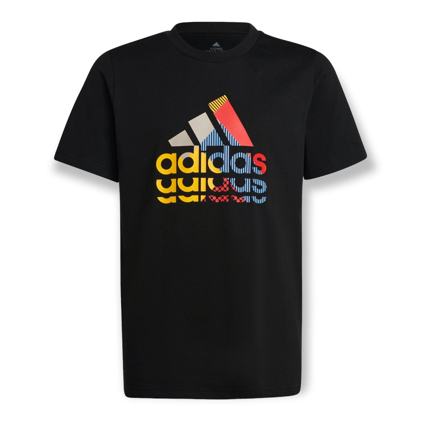 adidas  t-shirt graphic nera kids