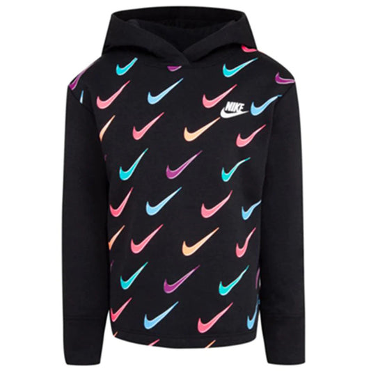 Nike Nsw Printed Fleece Hoodie black kids