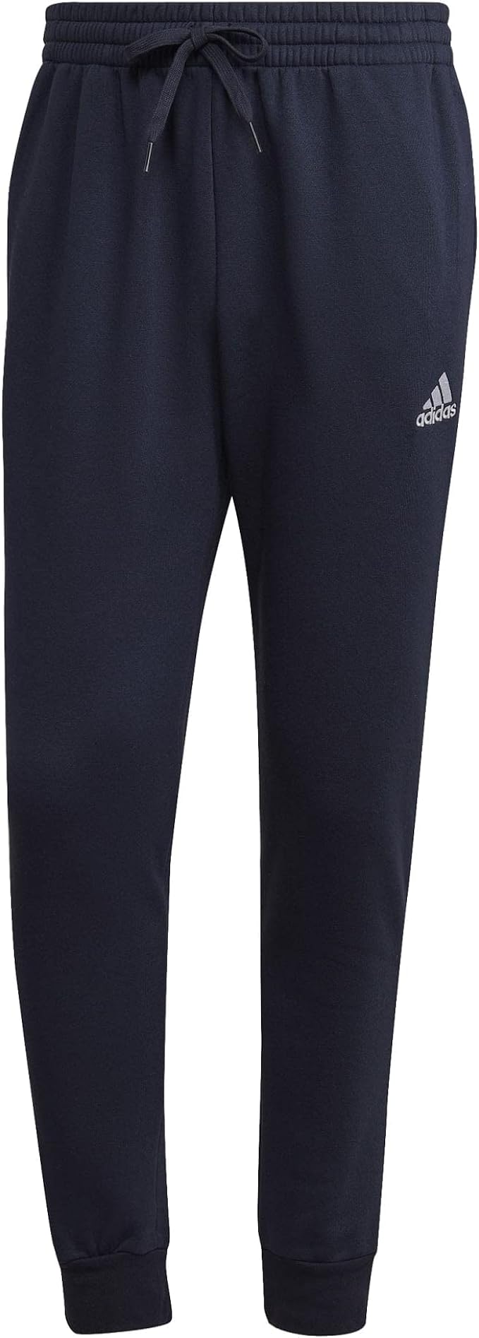 adidas pantaloni essentials fleece regular tapered blu uomo