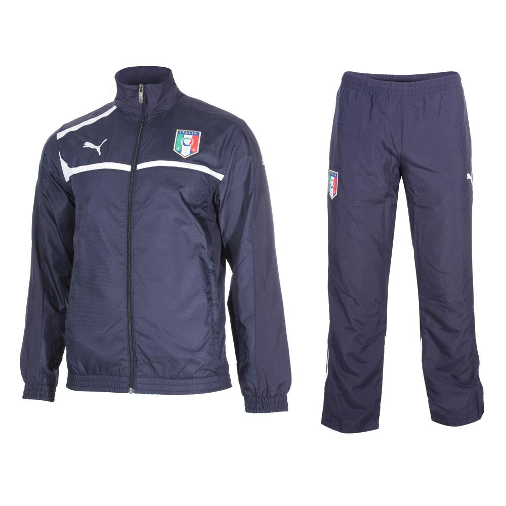 puma tuta italia nazionale blu uomo