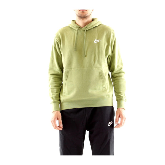 Nike Sportswear Club Felpa con cappuccio e zip Verde uomo