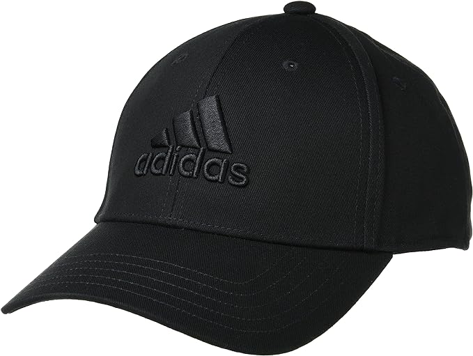 adidas cappellino big tonal logo baseball nero unisex