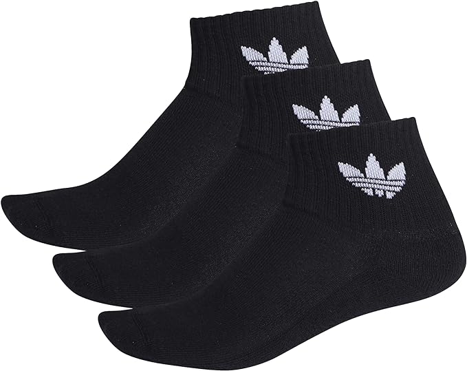 adidas mid-cut (3 pack) calze nere unisex