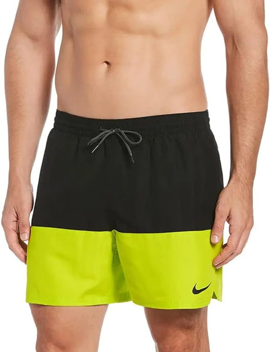 Nike  Volley Short costume da bagnor color block nero e giallo uomo